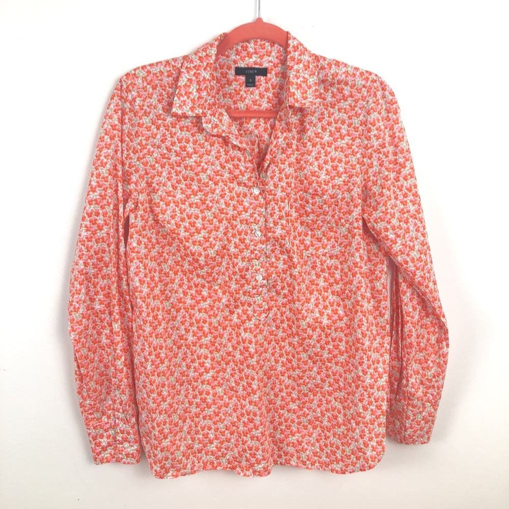 J. Crew Floral Pullover